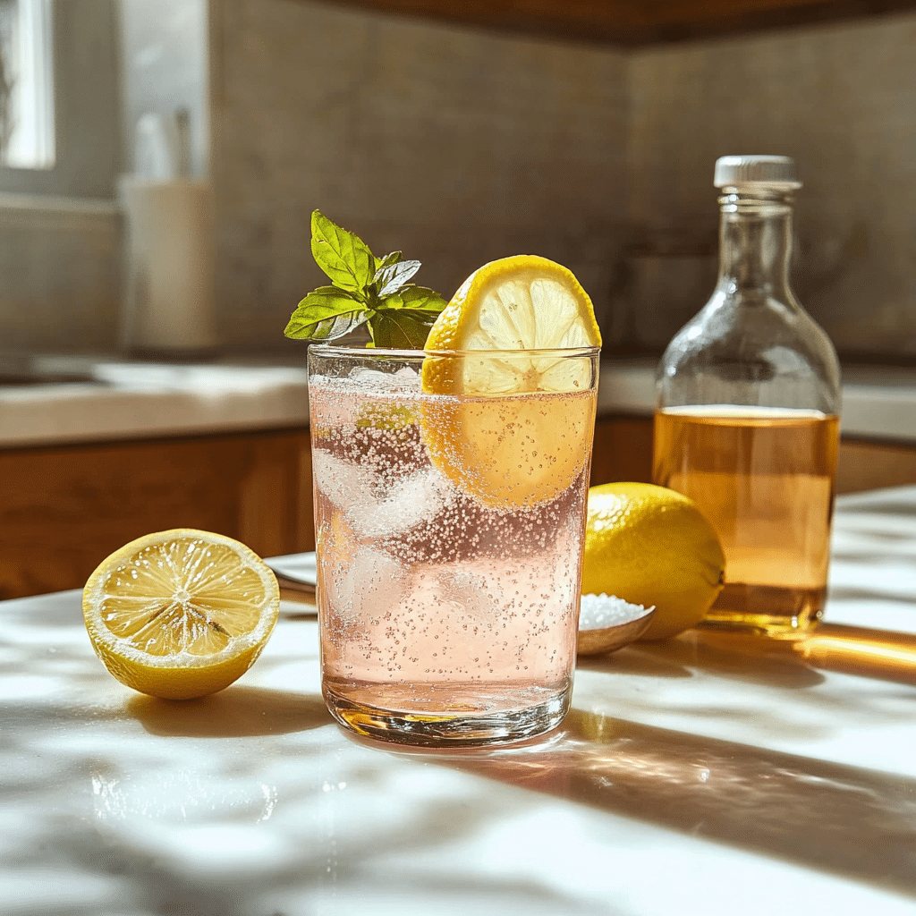 Pink Salt Trick Recipe Natural Everyone’s Talking About 9 pink salt trick detox drink in glass with lemon and vinegar