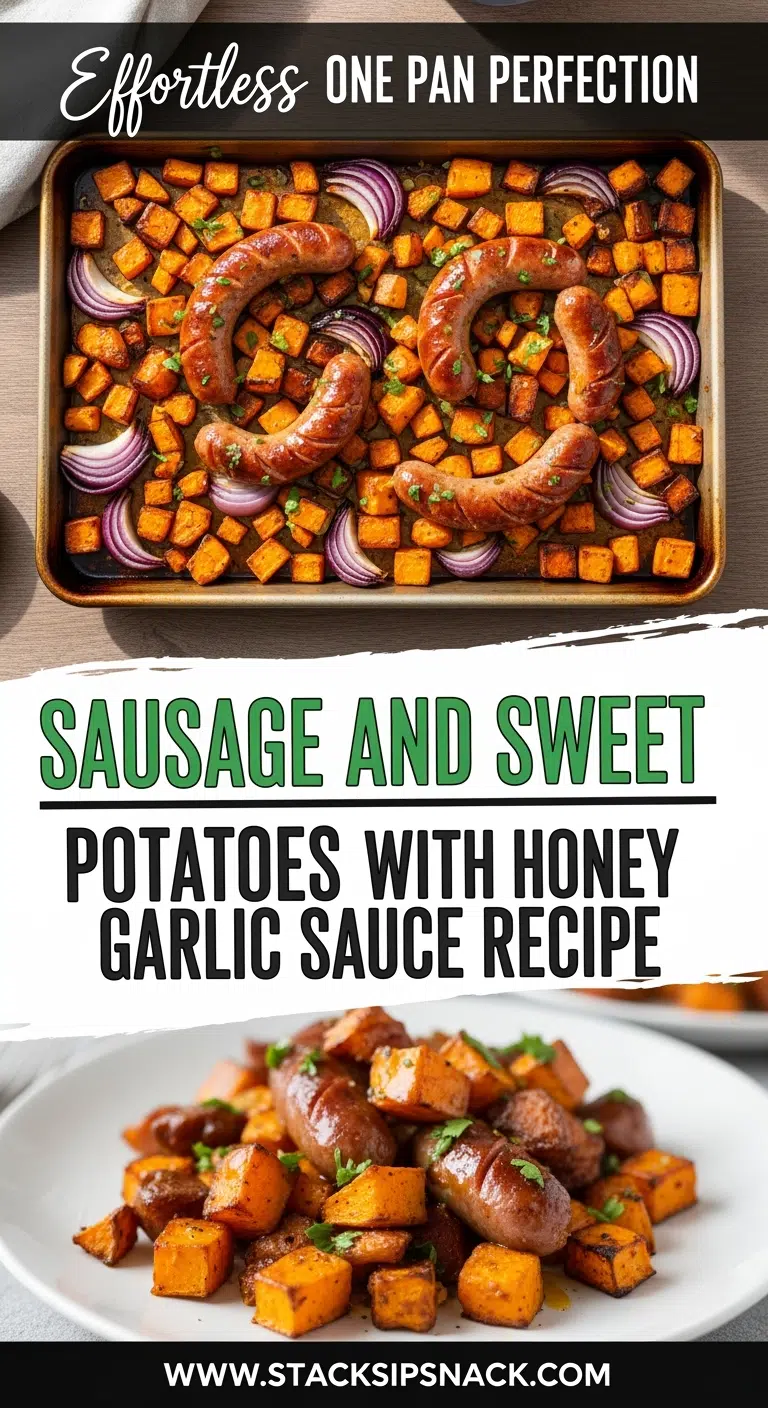 Sausage and Sweet Potatoes with Honey Garlic Sauce Recipe 5 Effortless One Pan Sausage Sweet Potatoes 2025 10 03T213756.372Z 1