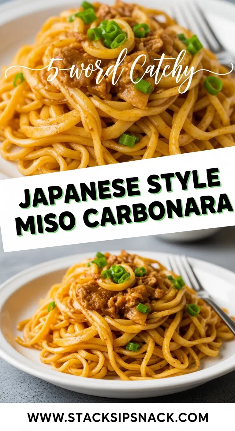 Japanese-Style Miso Carbonara 7 Japanese Style Miso Carbonara Pinterest Food Photo 2025 10 06T031517.706Z 1