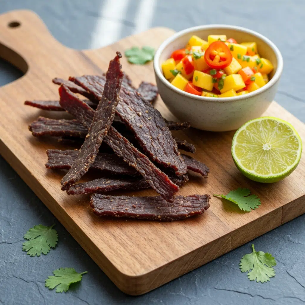 healthiest beef jerky 6 beef jerky mango habanero salsa 2025 10 08T014000.974Z