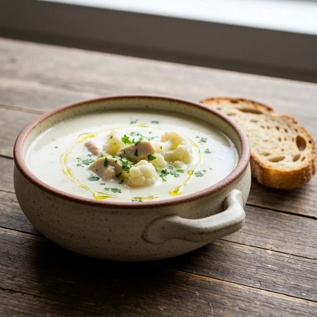 30-Minute Cauliflower Chicken Soup 4 creamy cauliflower chicken soup 2025 10 04T214403.405Z 1