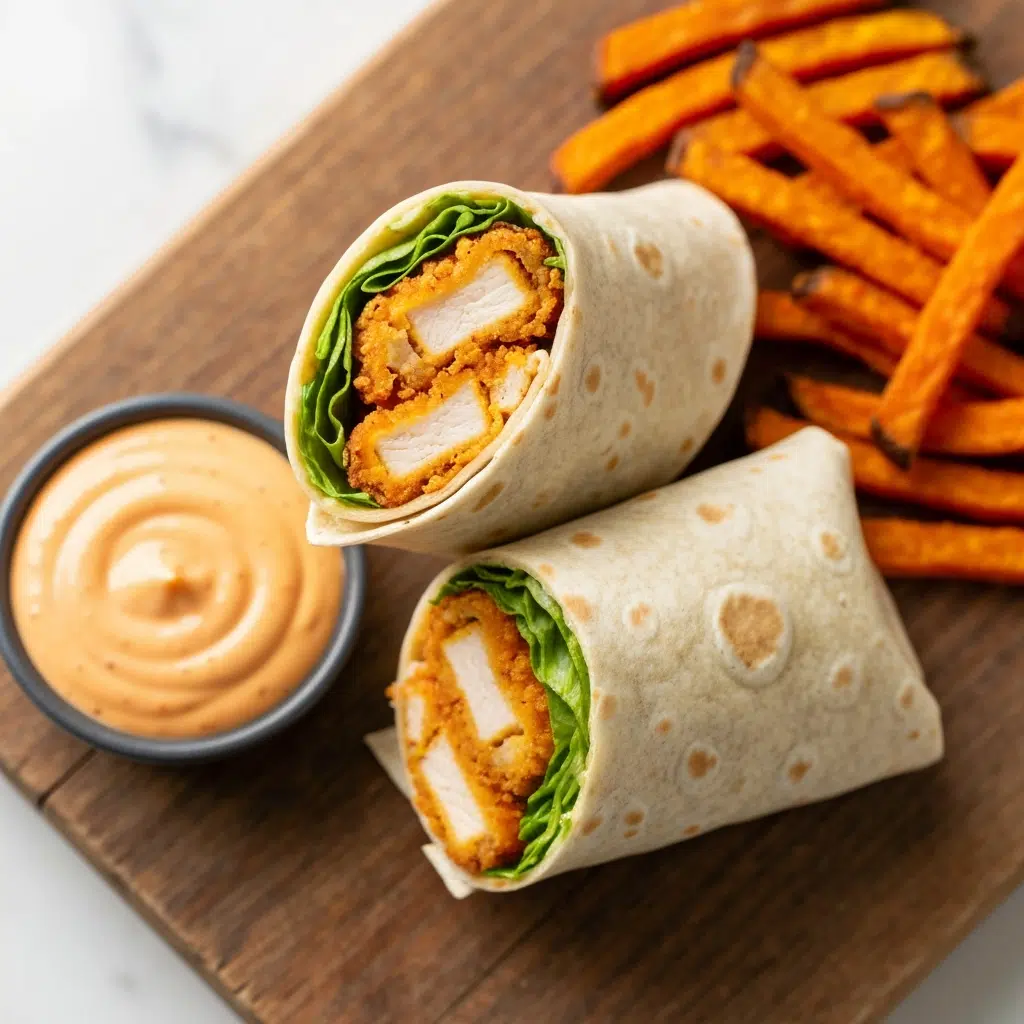 Crispy Chicken Ranch Snack Wrap 3 crispy chicken ranch wrap overhead 2025 10 06T091943.309Z 1