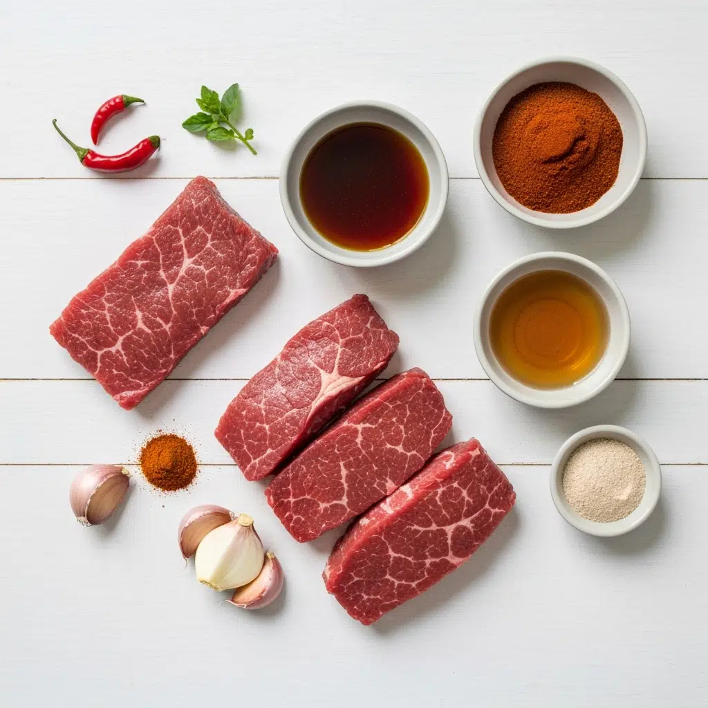 healthiest beef jerky 5 healthy beef jerky ingredients flatlay 2025 10 08T013934.947Z