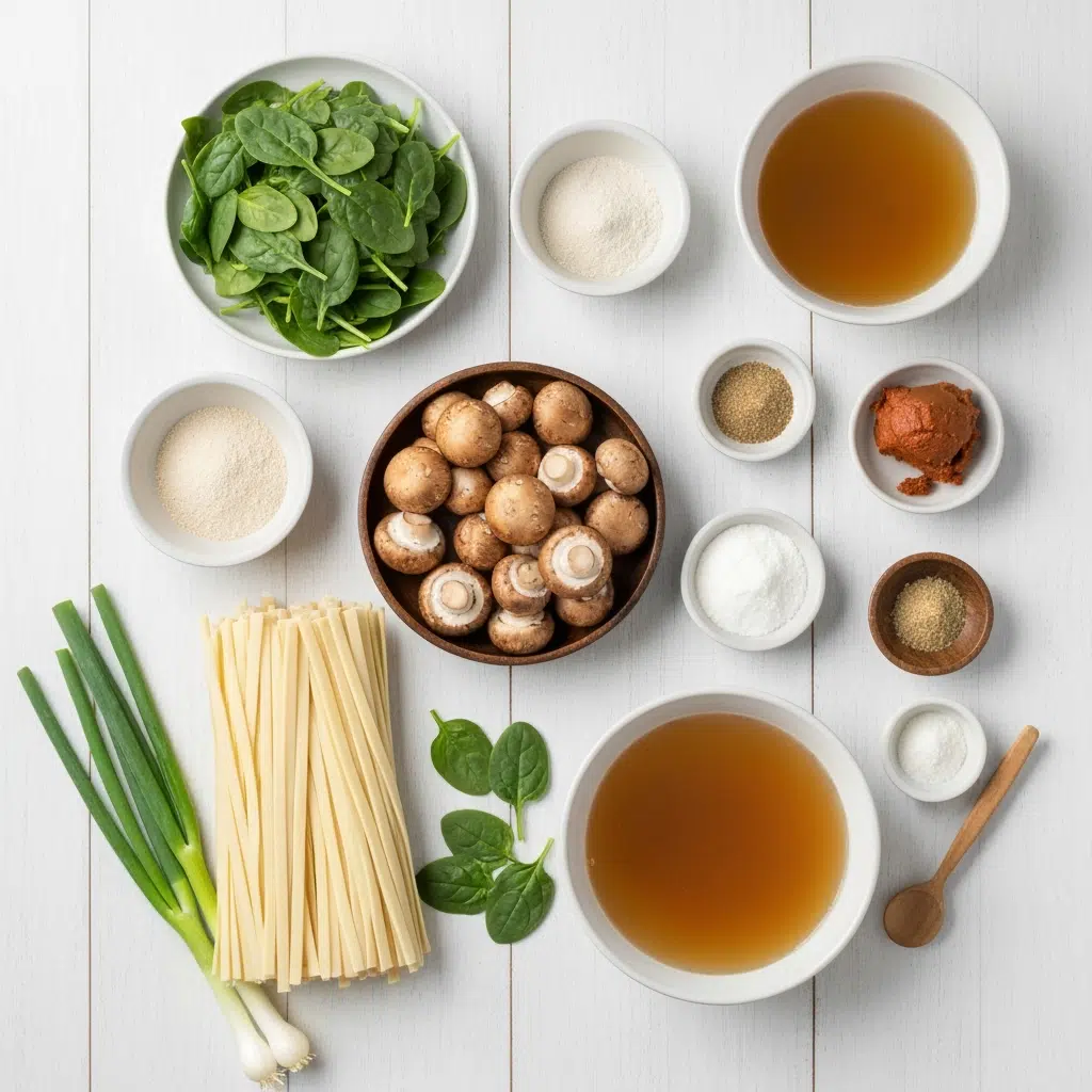 Miso Udon Noodle Soup with Teriyaki Mushrooms 5 miso udon noodle soup ingredients overhead 2025 10 06T191559.527Z 1