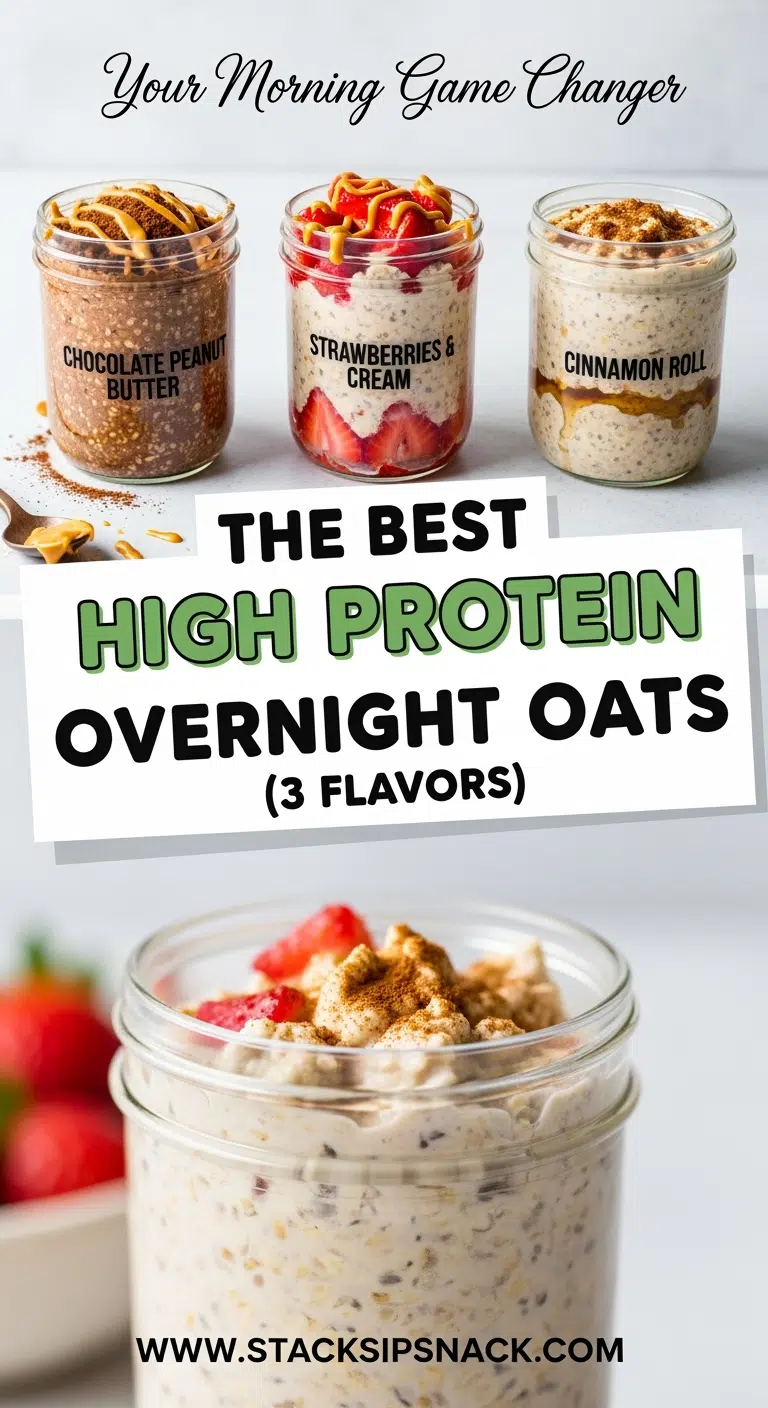 The Best High Protein Overnight Oats (3 Flavors) 7 morning game changer oats pinterest 2025 10 06T215445.709Z 1