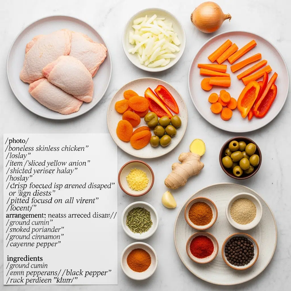 Slow Cooker Moroccan Chicken 6 Slow Cooker Moroccan Chicken Ingredients for 3