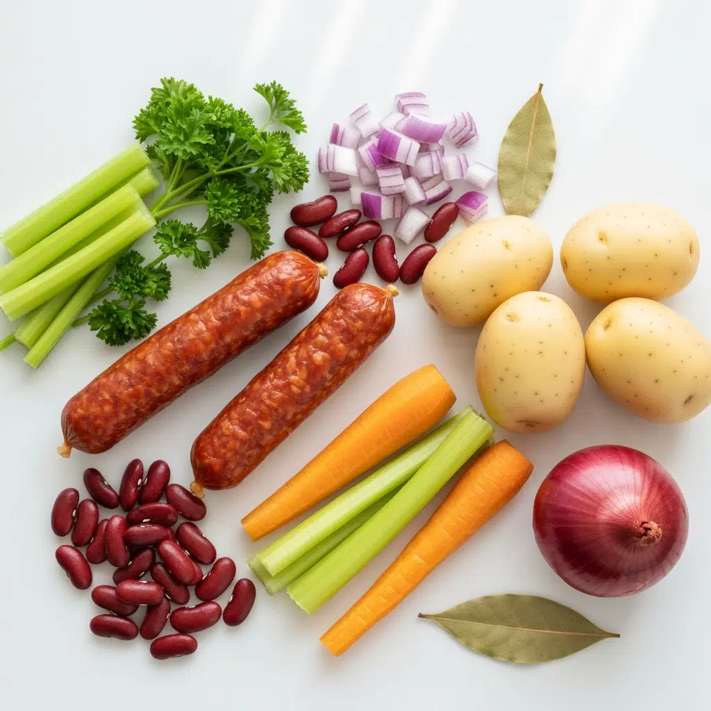 Portuguese Bean Soup 5 portuguese bean soup ingredients flatlay 2025 10 04T120442.588Z