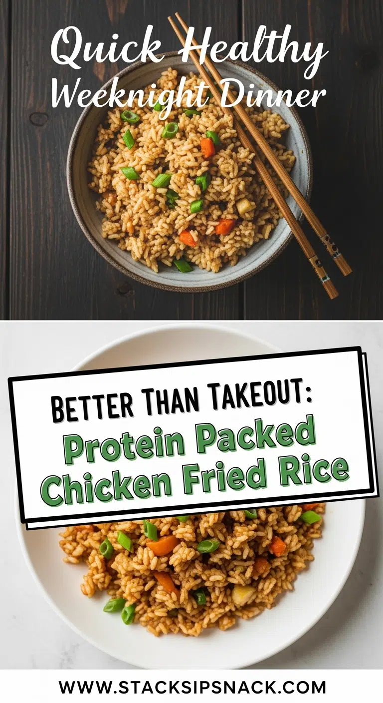 Better Than Takeout: Protein-Packed Chicken Fried Rice 7 quick healthy weeknight dinner chicken fried rice 2025 10 05T214923.559Z 1