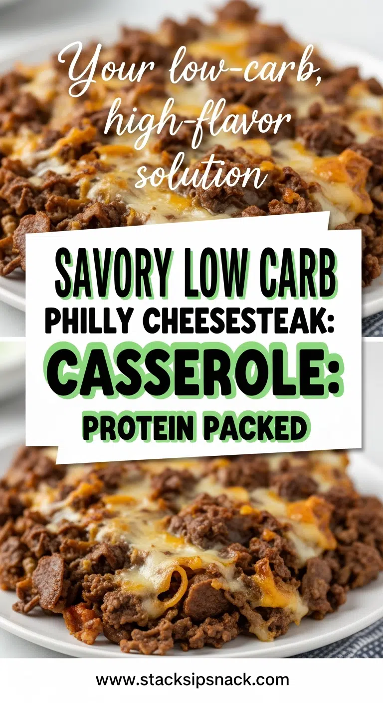 Savory Low Carb Philly Cheesesteak Casserole: Protein Packed 7 savory philly cheesesteak casserole protein packed 2025 10 05T134624.464Z 1