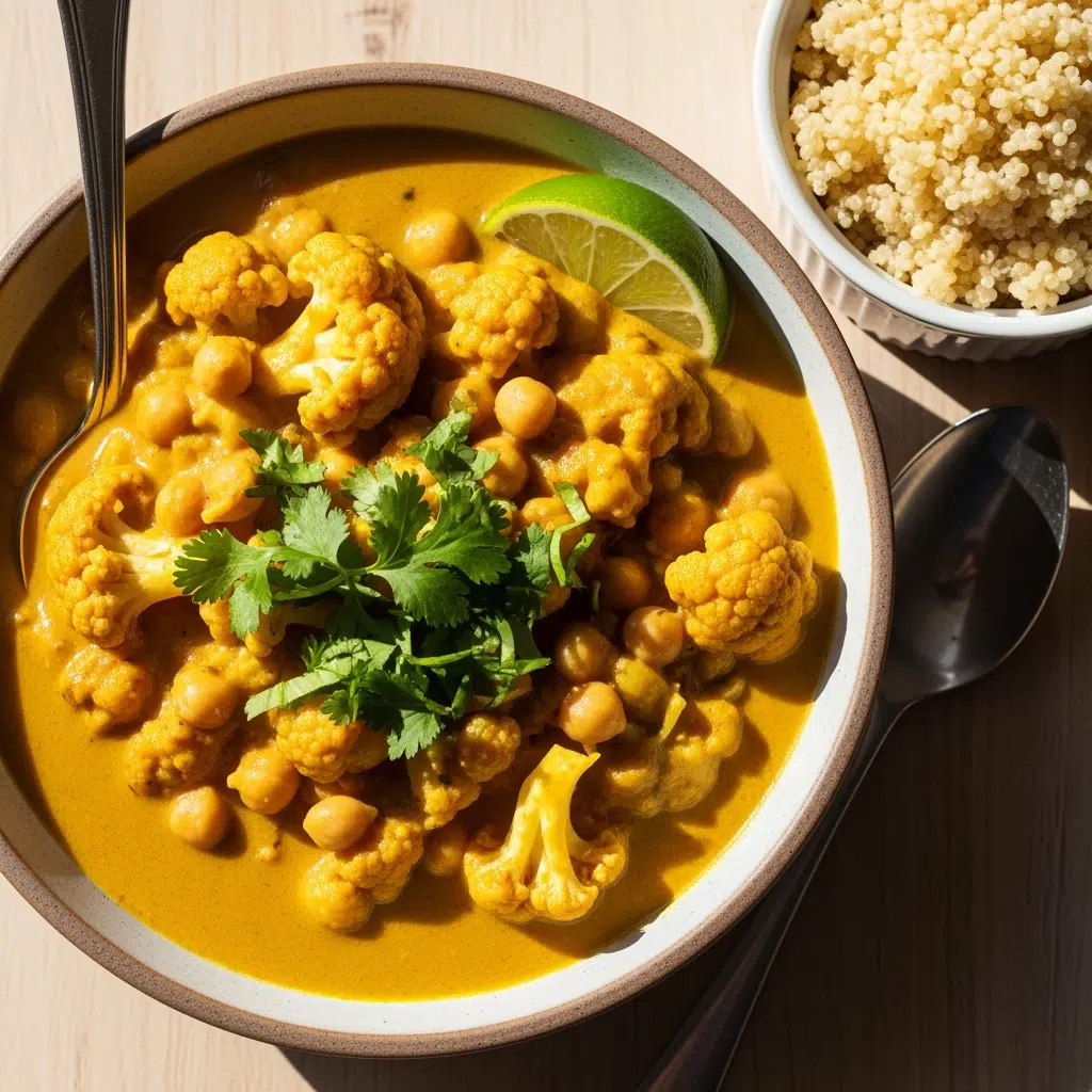 Slow Cooker Cauliflower Curry 8 Recipe variation for 3