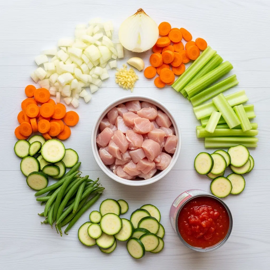 Slow Cooker Chicken & Vegetable Stew 6 Slow Cooker Chicken & Vegetable Stew Ingredients for 3