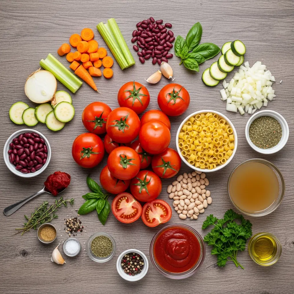 Slow Cooker Minestrone Soup 1 Slow Cooker Minestrone Soup Ingredients for 3