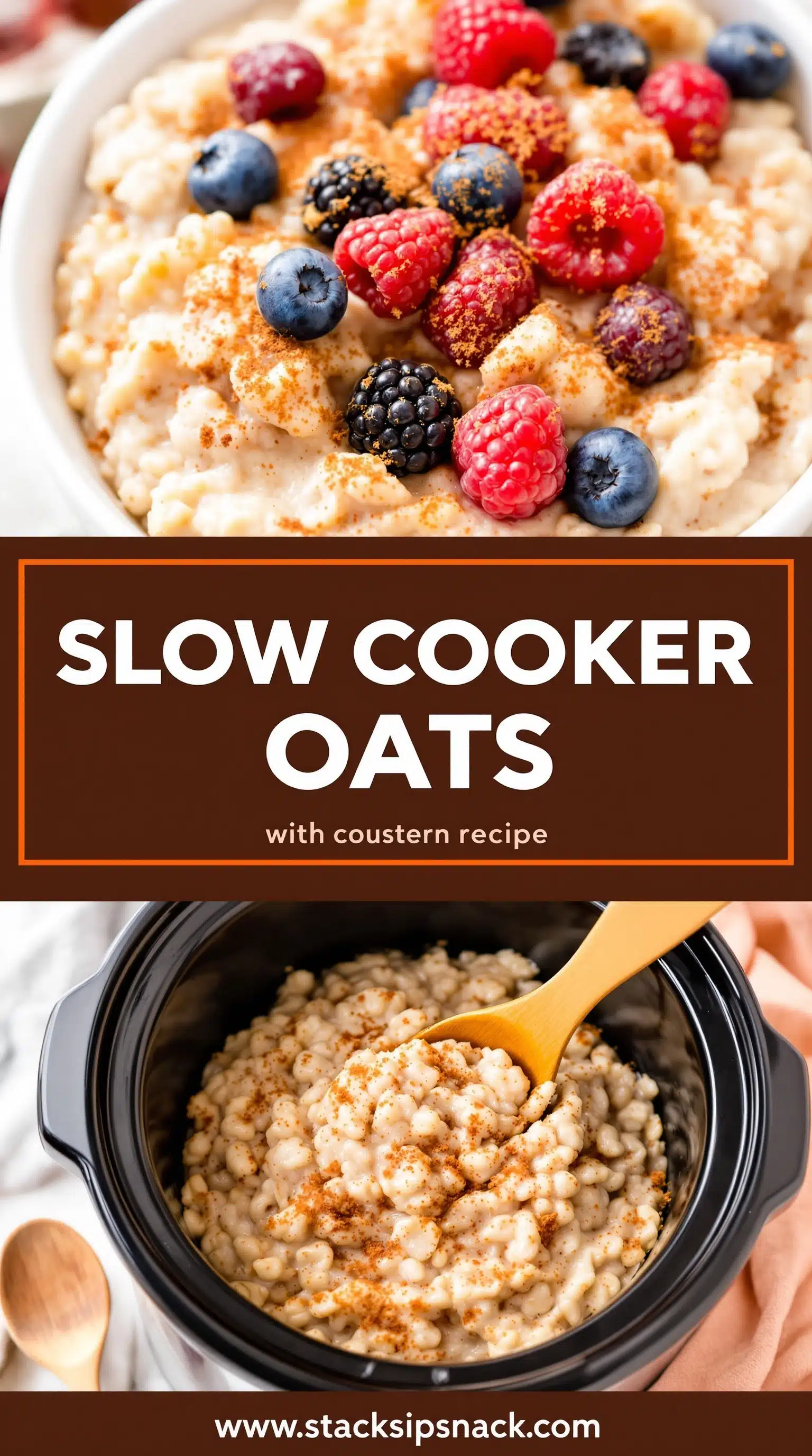 Slow Cooker Oats with Cinnamon & Berries 6 Storage tips for 3