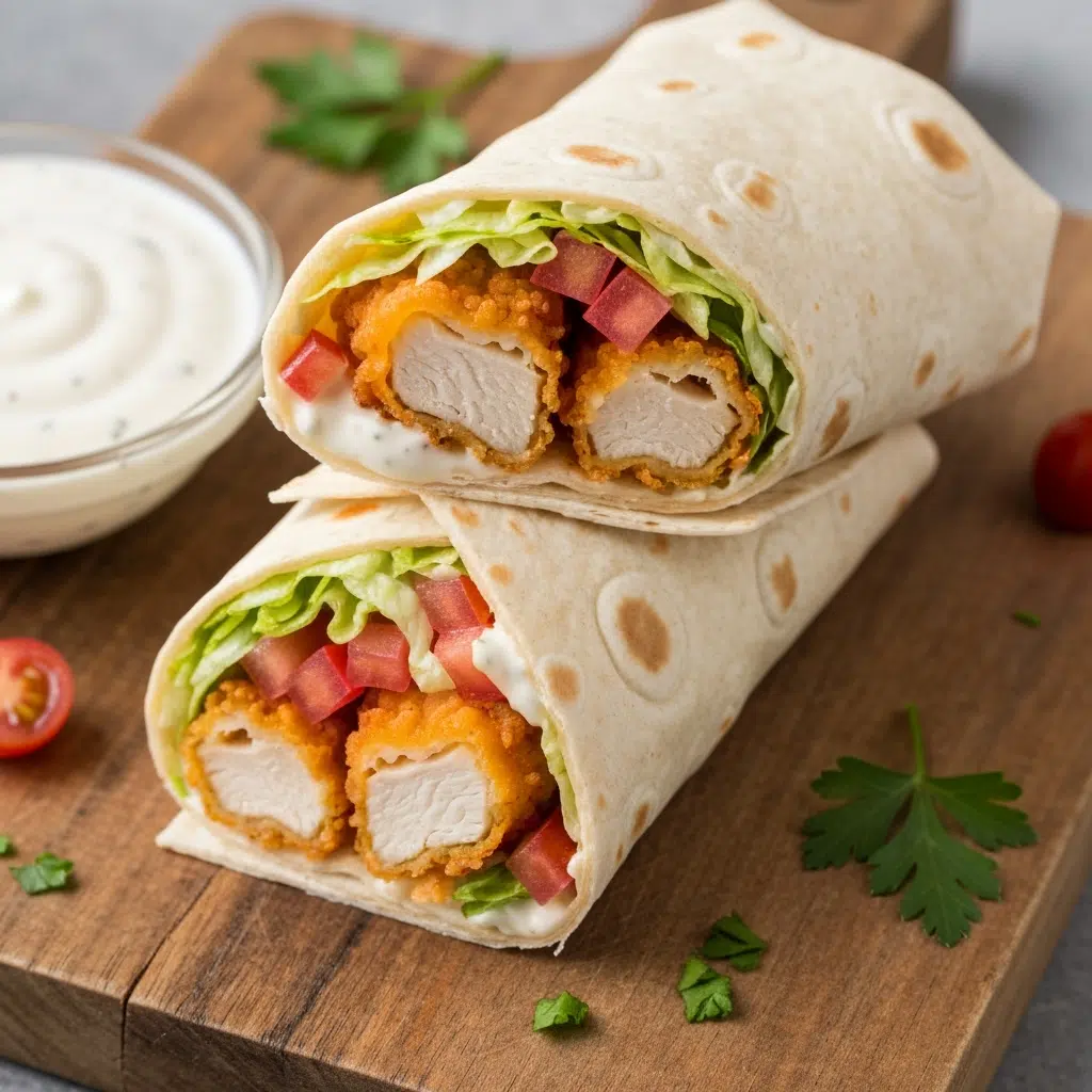 Knuspriger Chicken Ranch Snack Wrap 6 crispy chicken ranch wrap 2025 10 07T092106.152Z