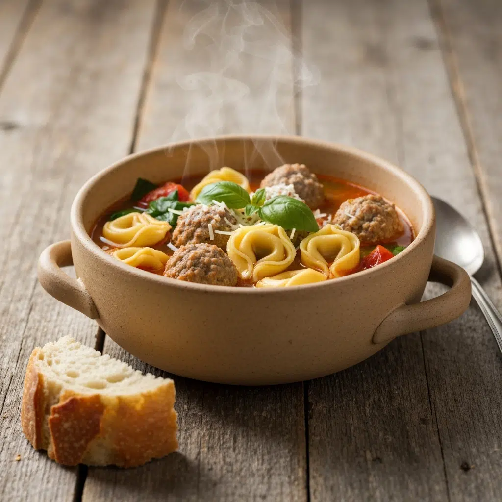 Meatball Tortellini Soup Recipe 6 meatball tortellini soup bread dipping 2025 10 07T134529.296Z