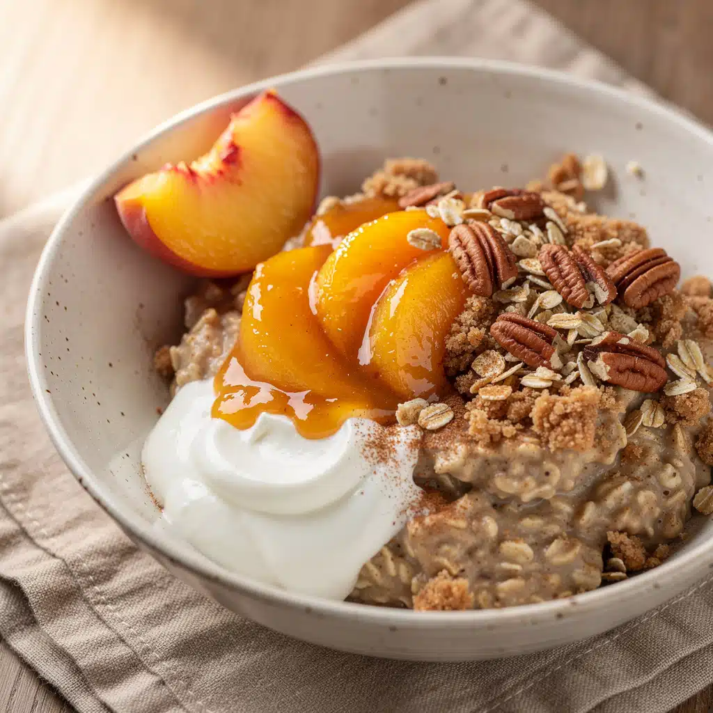Peach Cobbler Protein Oats 7 Recipe variations for Peach Cobbler Protein Oats