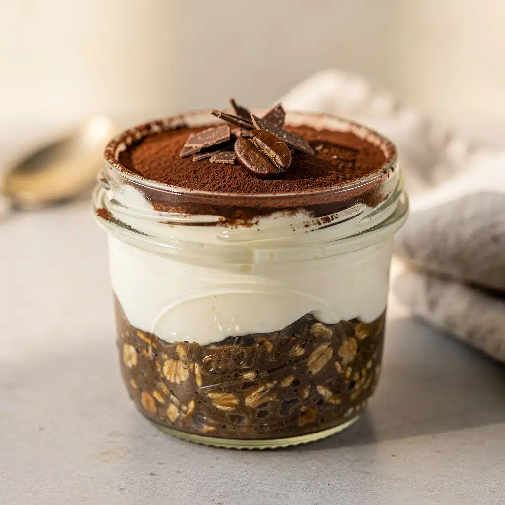 Tiramisu Overnight Oats (No Protein Powder) 6 Ingredients for Tiramisu Overnight Oats (No Protein Powder)