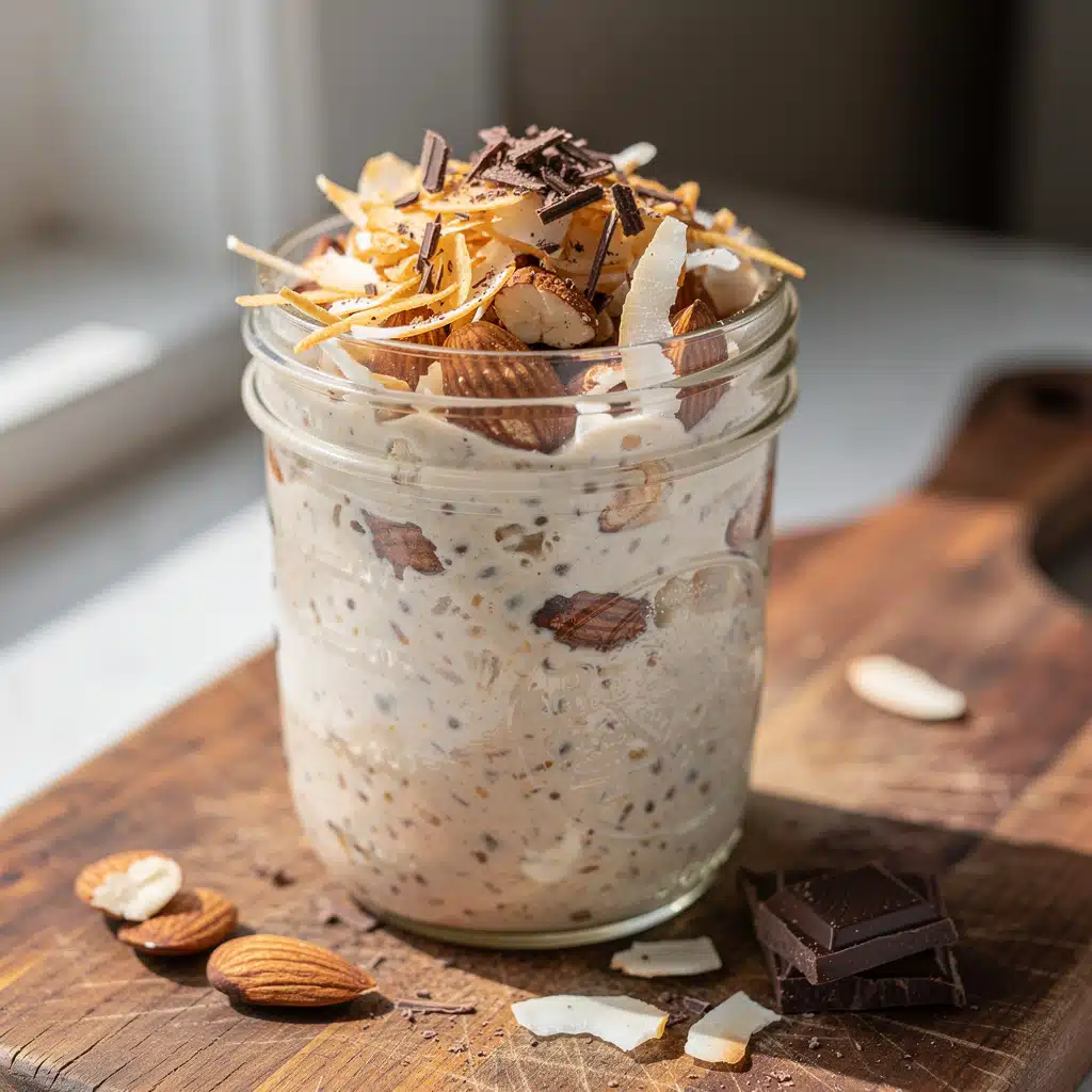 Almond Joy Overnight Oats (Low Sugar) 6 Ingredients for Almond Joy Overnight Oats (Low Sugar)