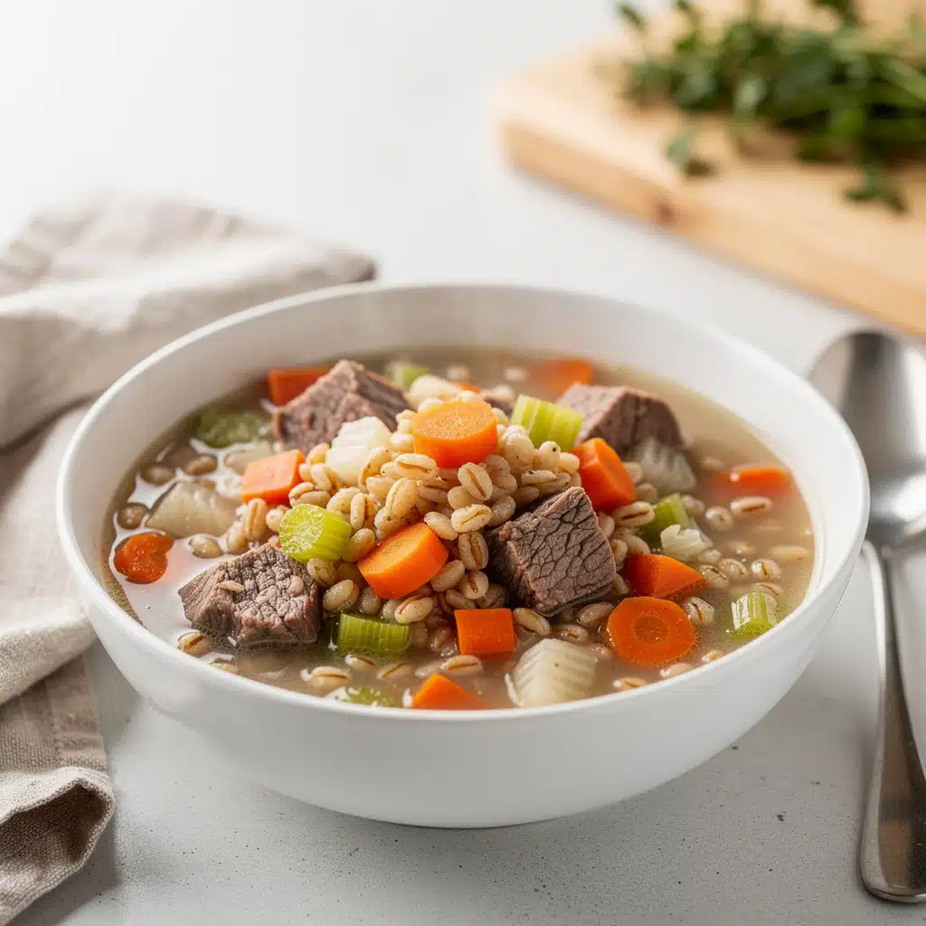 Beef and Barley Soup 8 Ingredients for Beef and Barley Soup