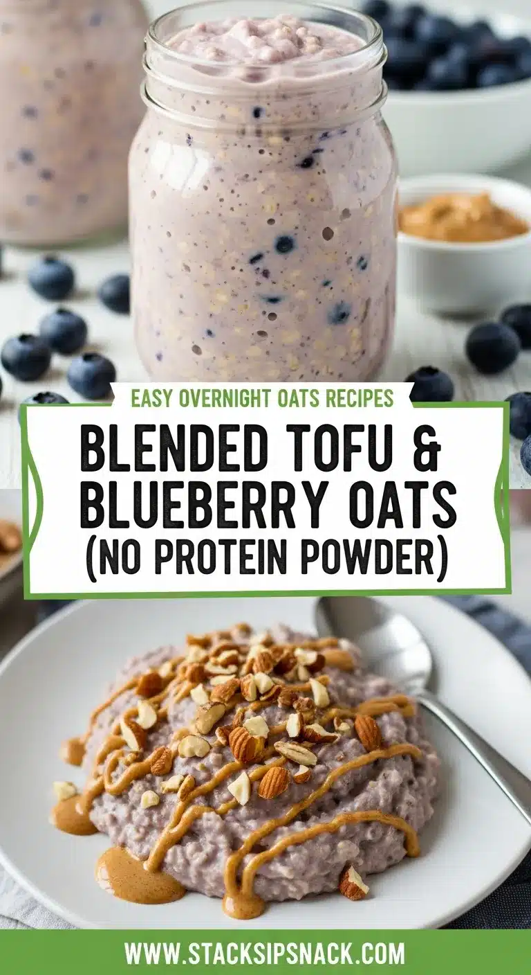 Blended Tofu & Blueberry Oats (No Protein Powder) 8 Storage and leftovers for Blended Tofu & Blueberry Oats (No Protein Powder)