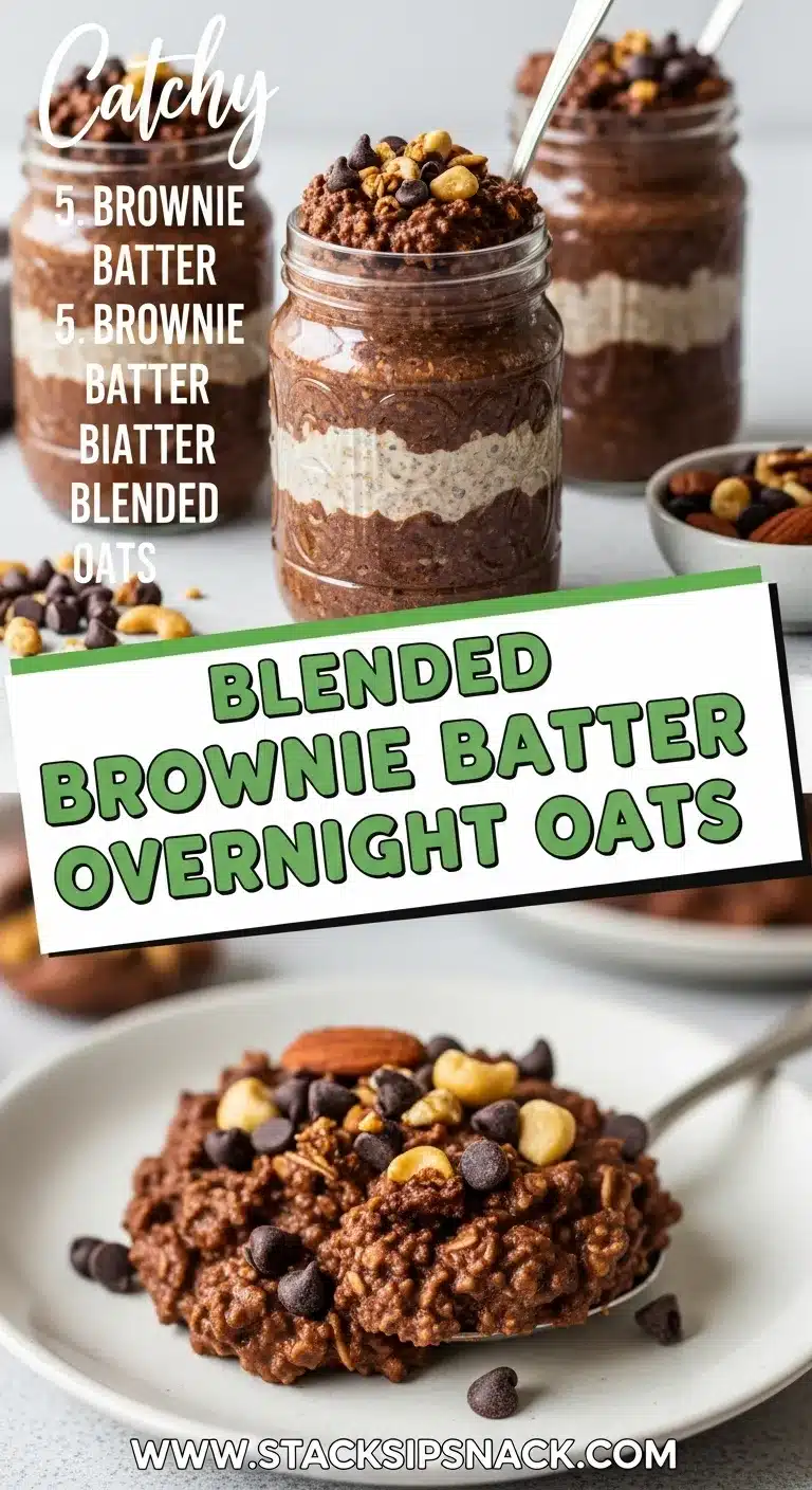 Blended Brownie Batter Overnight Oats 8 Storage and leftovers for Blended Brownie Batter Overnight Oats