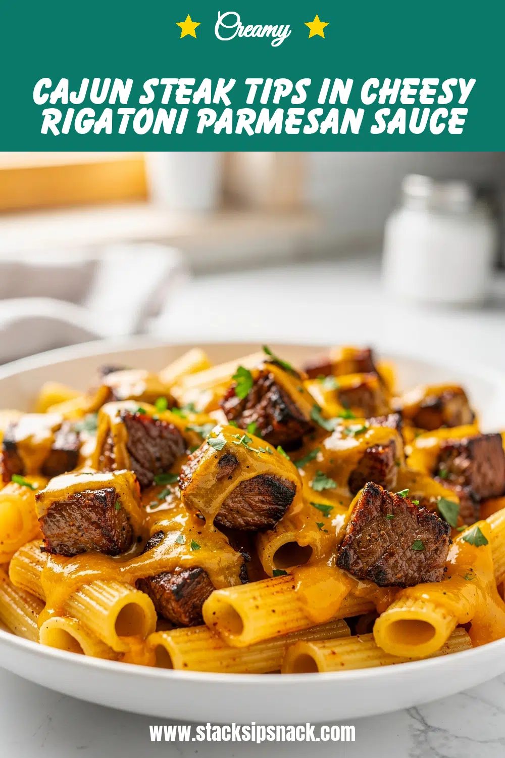 Cajun Steak Tips in Cheesy Rigatoni Parmesan Sauce 8 Storage and leftovers for Cajun Steak Tips in Cheesy Rigatoni Parmesan Sauce