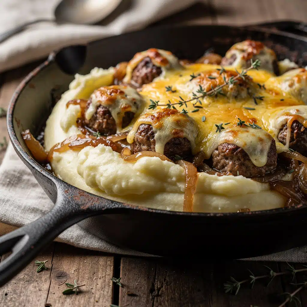 Cheesy French Onion Meatballs 6 Ingredients for Cheesy French Onion Meatballs