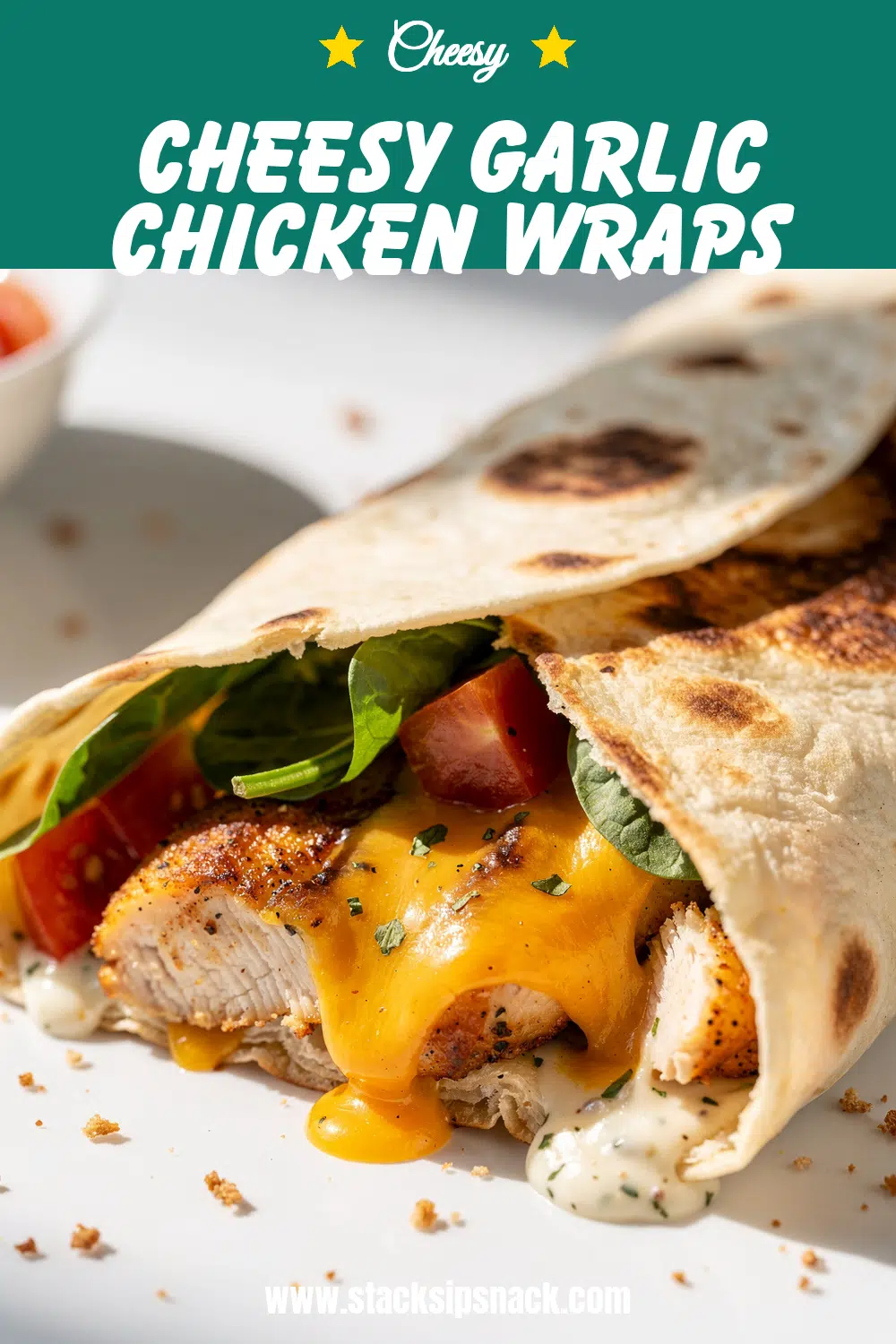 Cheesy Garlic Chicken Wraps 8 Storage and leftovers for Cheesy Garlic Chicken Wraps