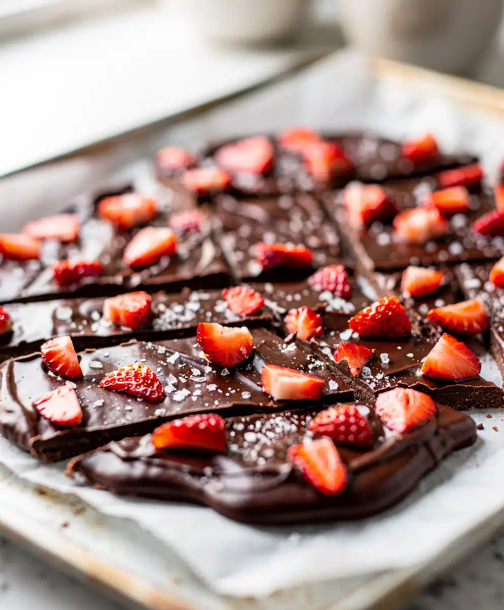 Chocolate Covered Strawberry Bark 6 Chocolate Covered Strawberry Bark featured image