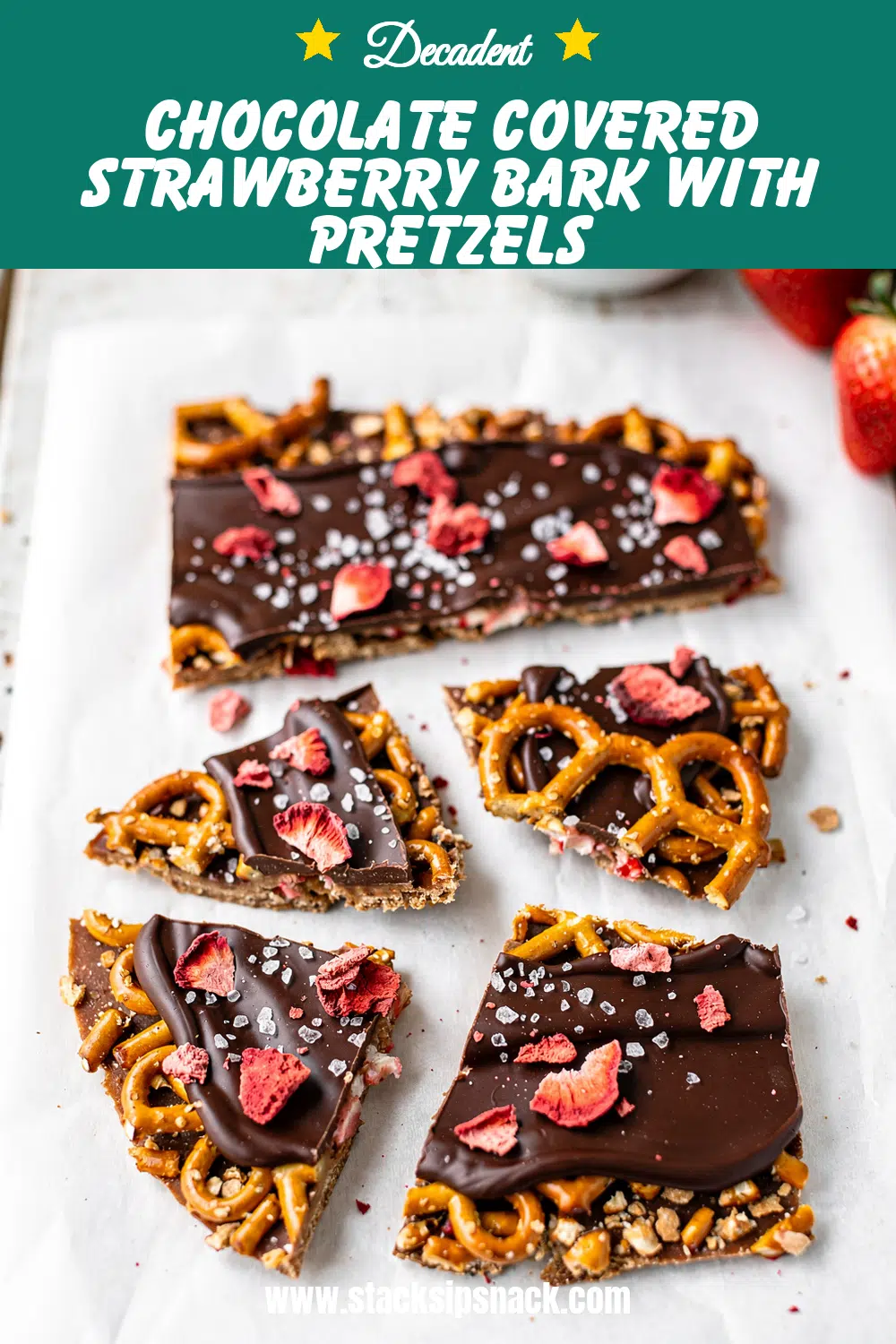 Chocolate Covered Strawberry Bark With Pretzels 10 Storage and leftovers for Chocolate Covered Strawberry Bark With Pretzels