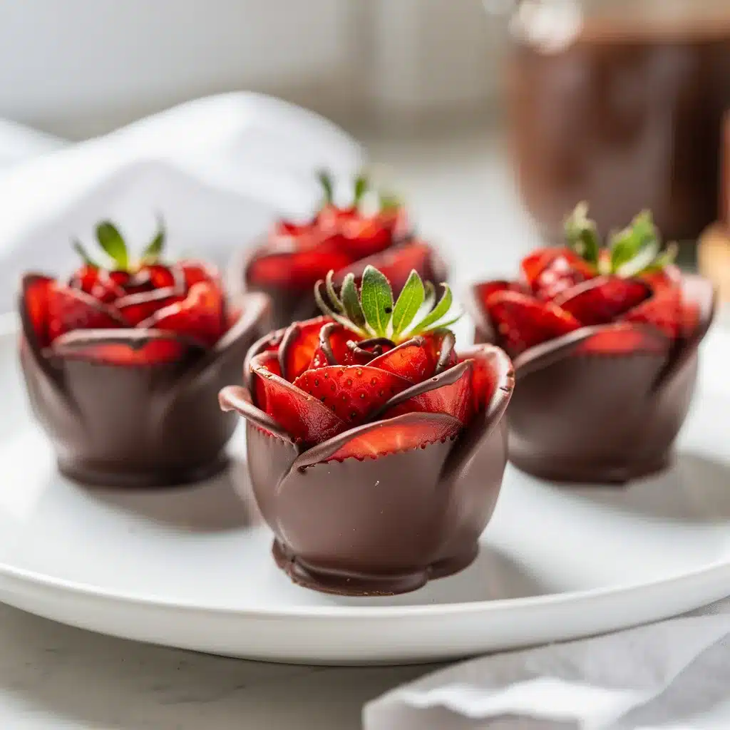 Chocolate Covered Strawberry Roses 9 Recipe variations for Chocolate Covered Strawberry Roses