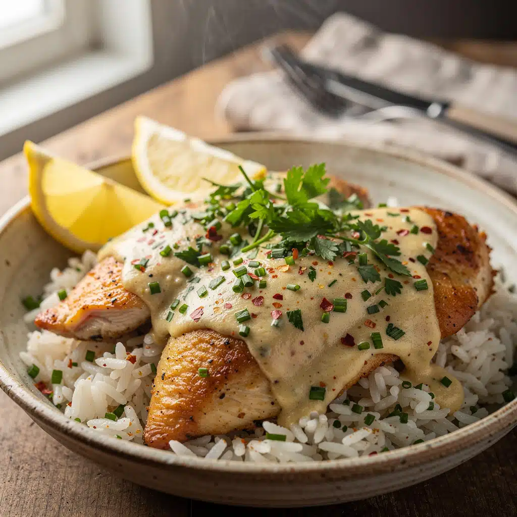 Creamy Smothered Chicken and Rice Recipe 6 Ingredients for Creamy Smothered Chicken and Rice Recipe