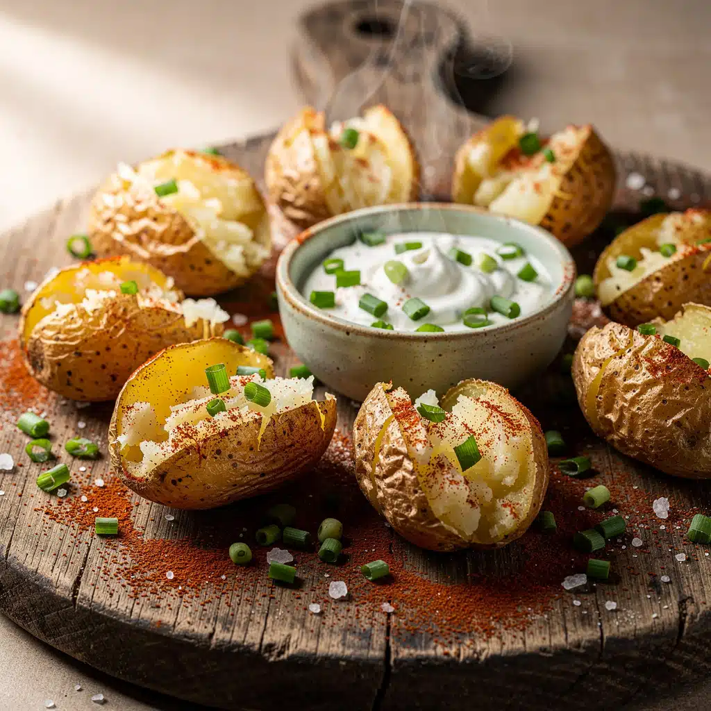 Mini Baked Potatoes Simple Appetizer Recipe 6 Ingredients for Mini Baked Potatoes Simple Appetizer Recipe