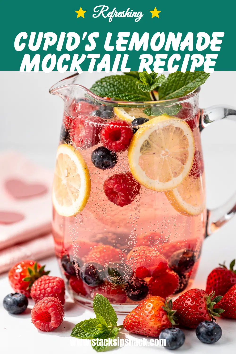 Cupid's Lemonade Mocktail Recipe 8 Storage and leftovers for Cupid's Lemonade Mocktail Recipe