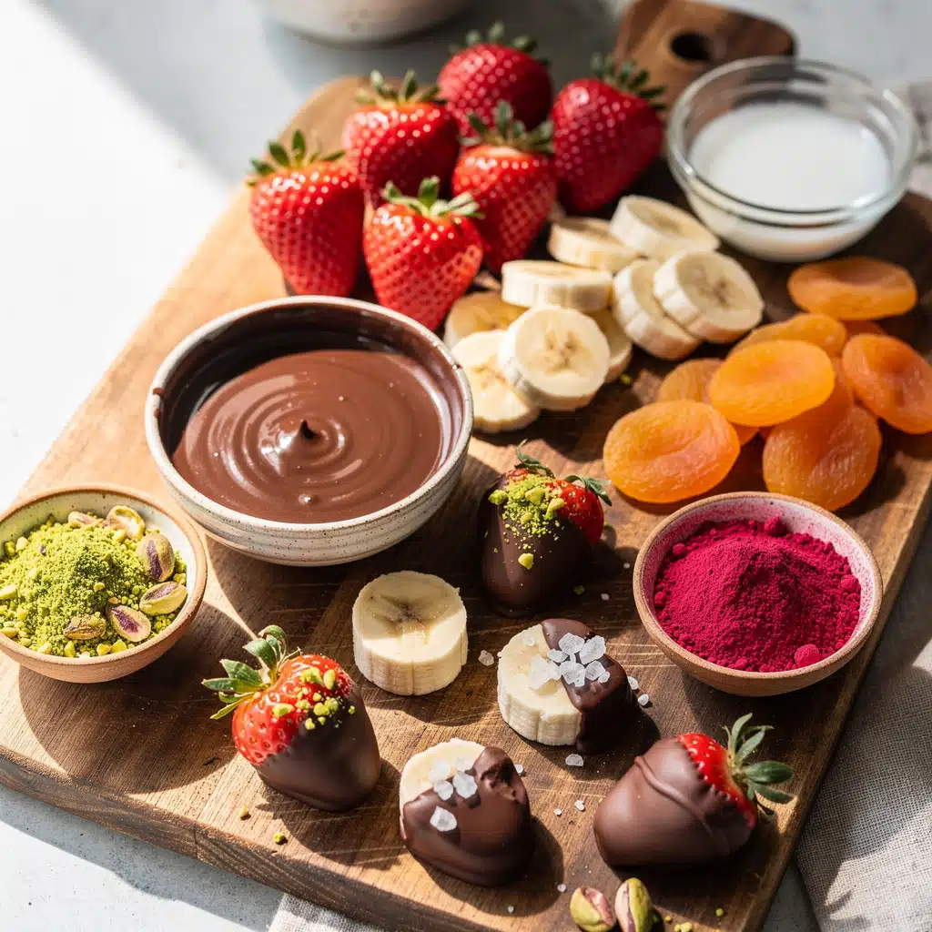 Easy Healthy Valentine Treats with Chocolate and Fruit 7 Recipe variations for Easy Healthy Valentine Treats with Chocolate and Fruit