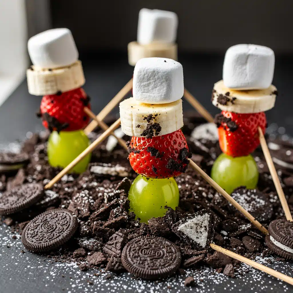 Grinch fruit sticks 6 Ingredients for Grinch fruit sticks