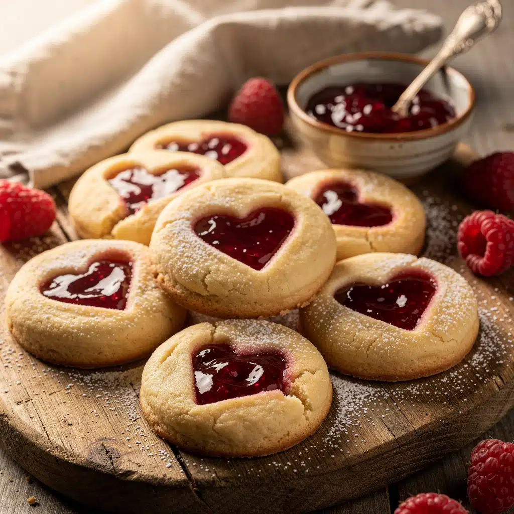 Heart Jam Thumbprint Cookies 6 Ingredients for Heart Jam Thumbprint Cookies