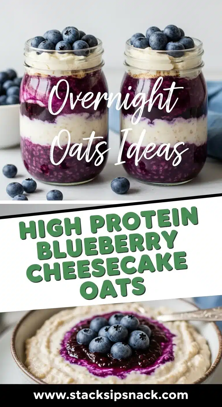 High Protein Blueberry Cheesecake Oats 8 Storage and leftovers for High Protein Blueberry Cheesecake Oats