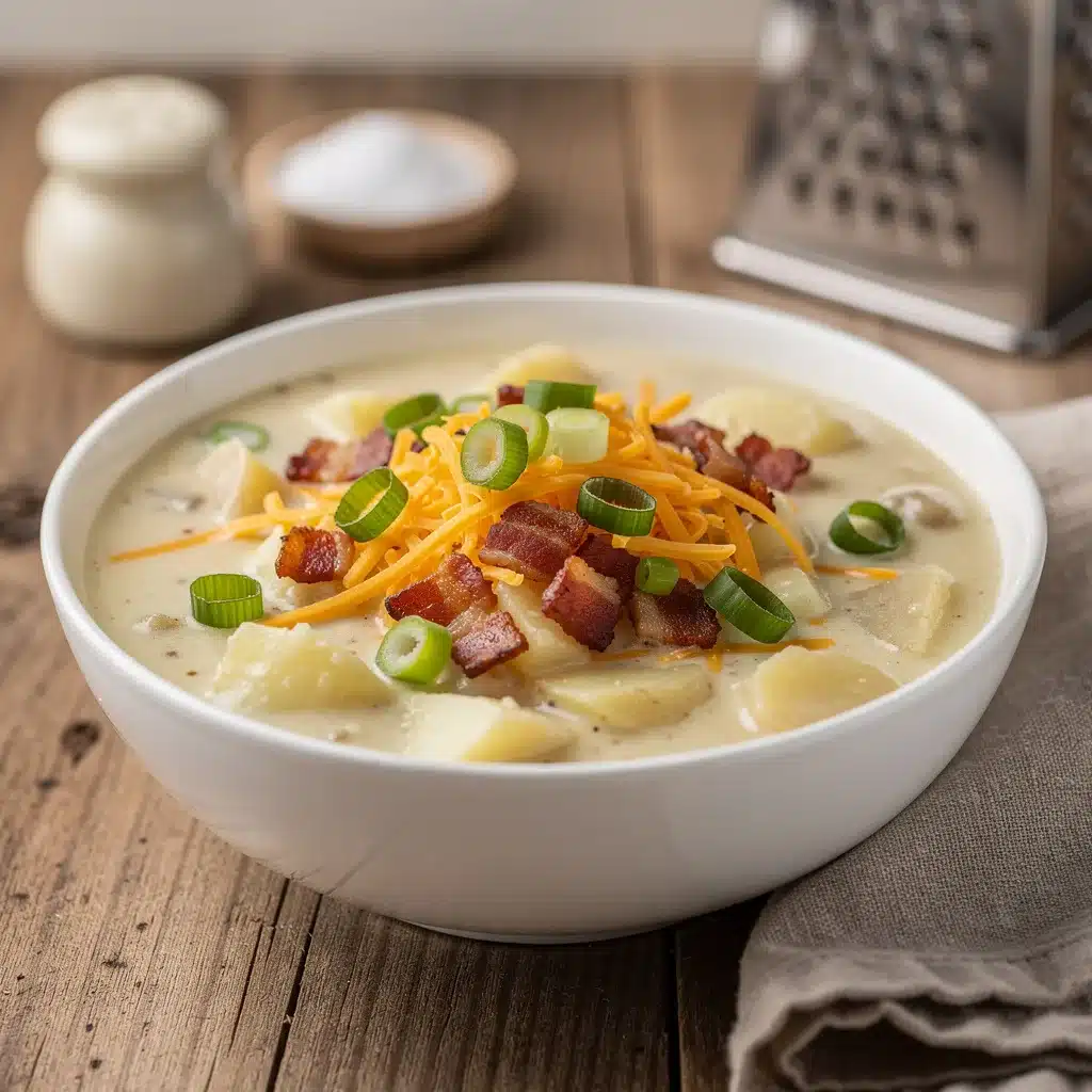 Loaded Baked Potato Soup 8 Ingredients for Loaded Baked Potato Soup