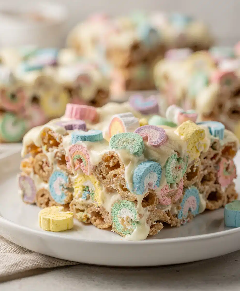 Lucky Charms Marshmallow Treats 6 Lucky Charms Marshmallow Treats featured image