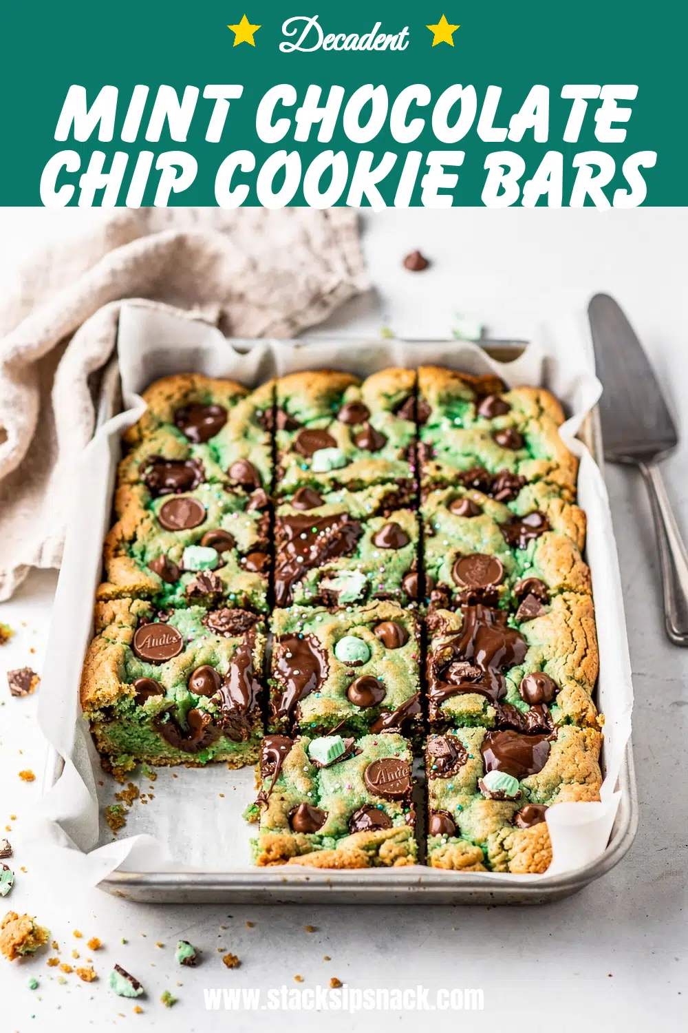 Mint Chocolate Chip Cookie Bars 10 Storage and leftovers for Mint Chocolate Chip Cookie Bars