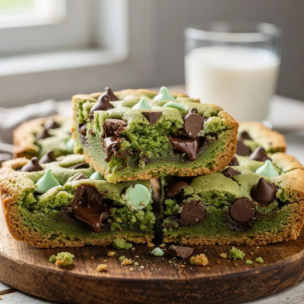 Mint Chocolate Chip Cookie Bars 8 Ingredients for Mint Chocolate Chip Cookie Bars