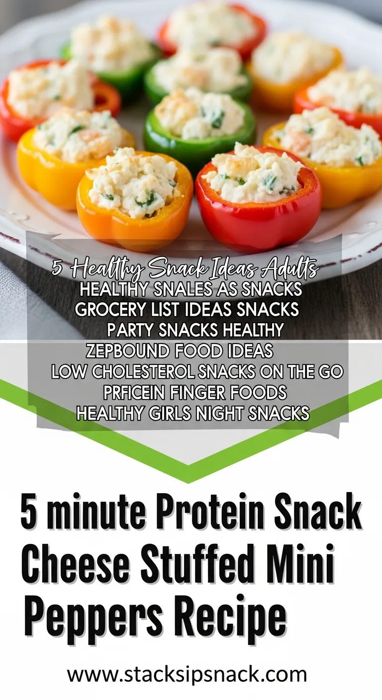 5 minute Protein Snack Cheese Stuffed Mini Peppers Recipe 8 Storage and leftovers for 5 minute Protein Snack Cheese Stuffed Mini Peppers Recipe