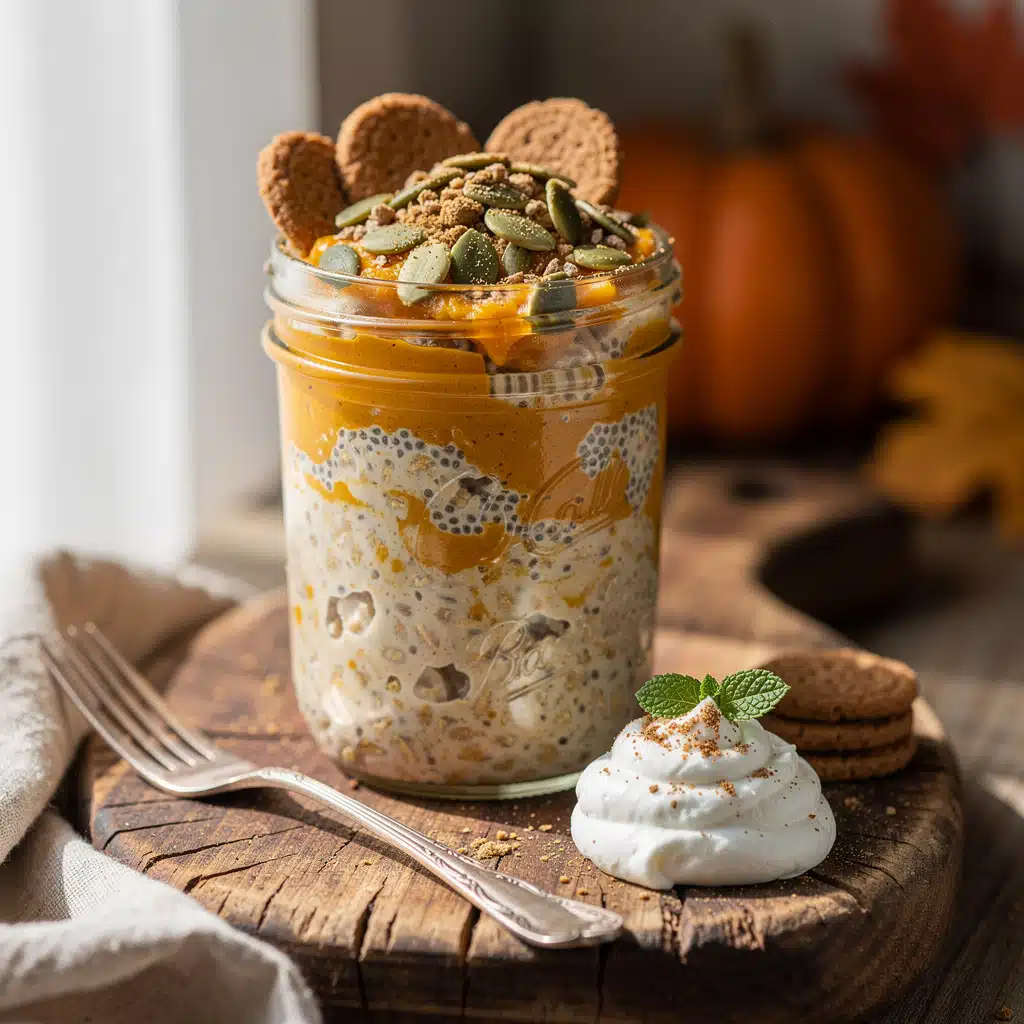 Pumpkin Pie Overnight Oats with Chia Seeds 6 Ingredients for Pumpkin Pie Overnight Oats with Chia Seeds