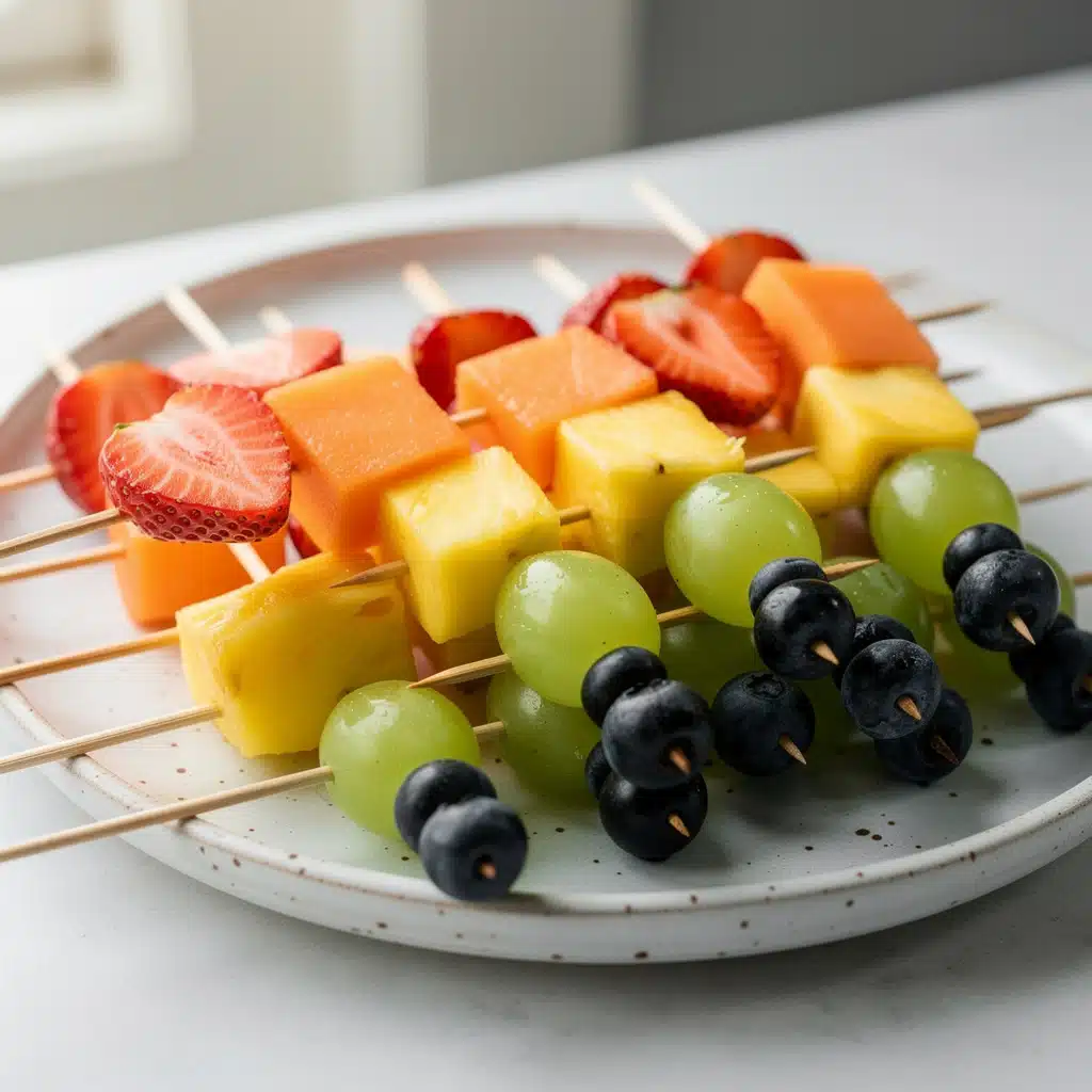 Rainbow Fruit Skewers 8 Ingredients for Rainbow Fruit Skewers