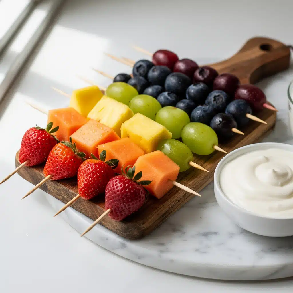 Rainbow Fruit Skewers 9 Recipe variations for Rainbow Fruit Skewers