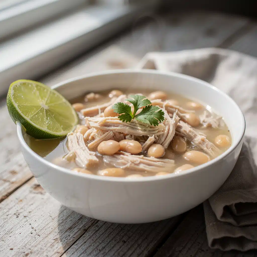 Slow Cooker White Chicken Chili 8 Ingredients for Slow Cooker White Chicken Chili