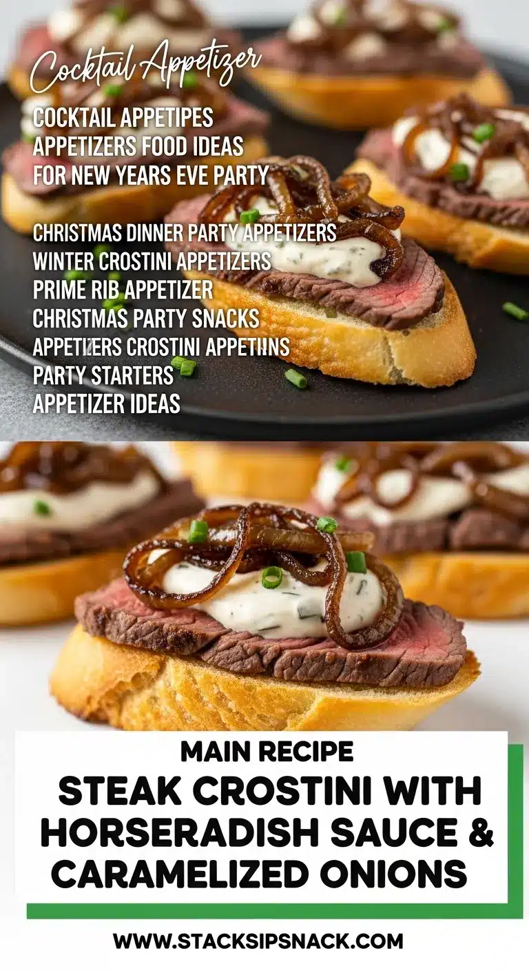 Steak Crostini with Horseradish Sauce & Caramelized Onions 8 Storage and leftovers for Steak Crostini with Horseradish Sauce & Caramelized Onions