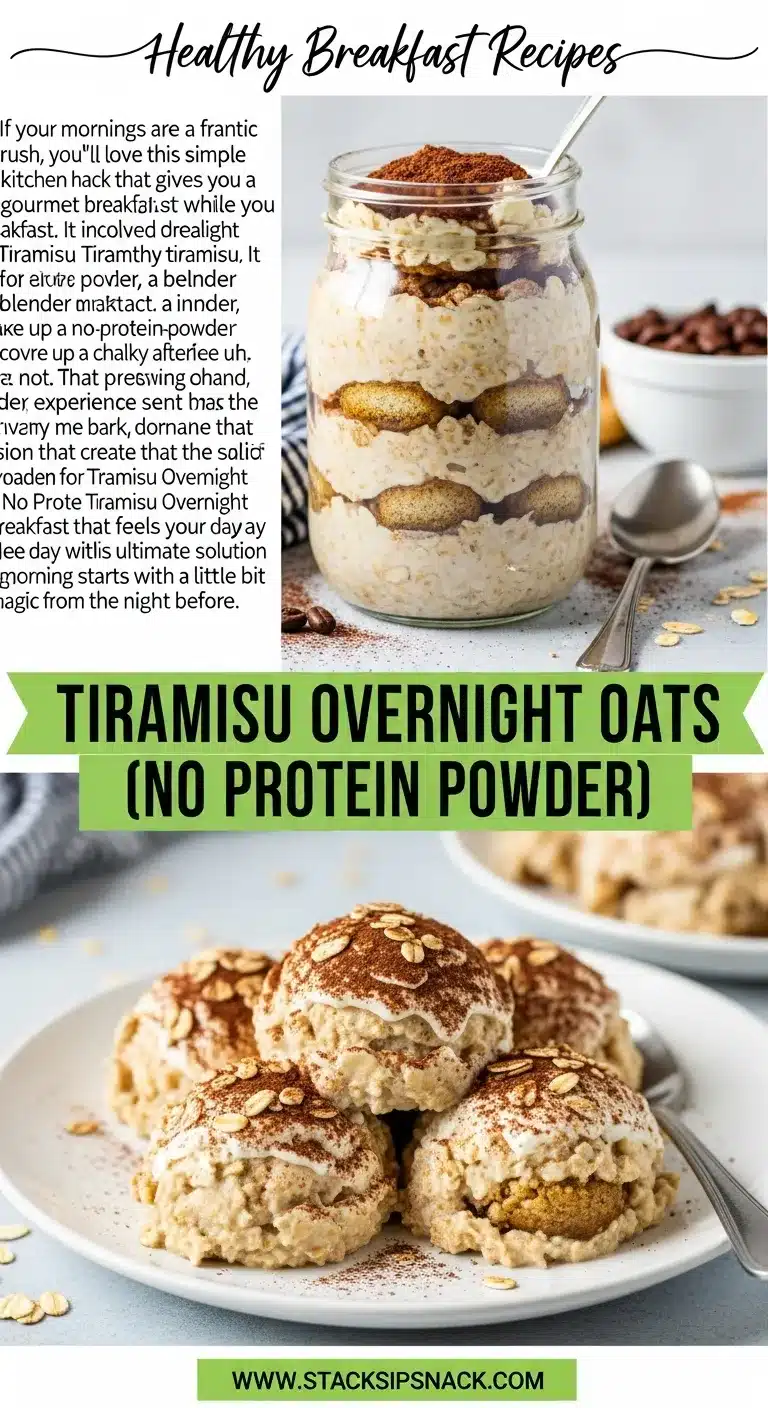 Tiramisu Overnight Oats (No Protein Powder) 8 Storage and leftovers for Tiramisu Overnight Oats (No Protein Powder)