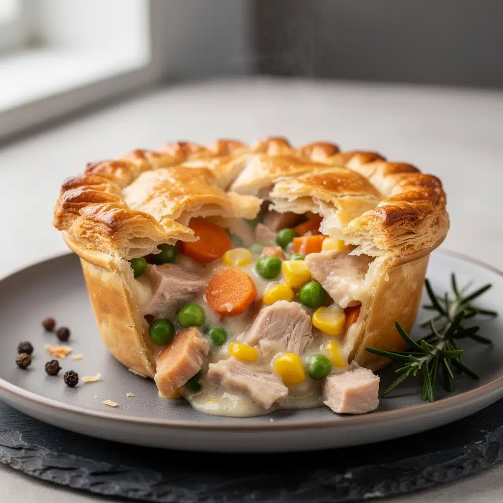 Turkey Pot Pie with a Puff Pastry Crust 6 Ingredients for Turkey Pot Pie with a Puff Pastry Crust